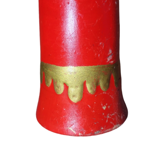 Vintage 70s Painted Ceramic Choir Girl With Pigtails Christmas Decor - Picture 9 of 10